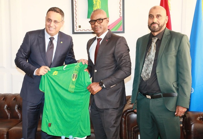 Visite du président de l’AIPS Afrique à Nouakchott : Abdoulaye Thiam plaide pour la formation des jeunes journalistes sportifs